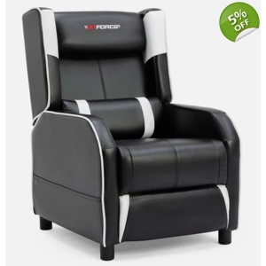 GTForce Ranger X Gaming White Recliner Chair