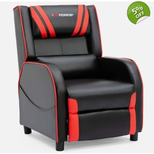 GTForce Ranger S Gaming Red Recliner Chair