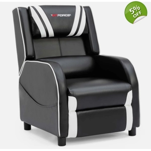 GTForce Ranger S Gaming White Recliner Chair