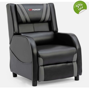 GTForce Ranger S Gaming Grey Recliner Chair