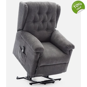 Barnsley Charcoal Dual Motor Rise Recliner Mobility Chair