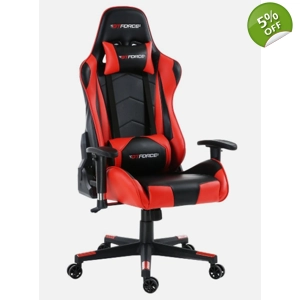 GTForce Pro FX Sport Gaming Red Faux Leather Chair