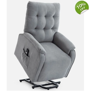 Charlbury Grey Fabric Electric Recliner Mobility Chair