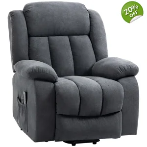 Homcom Lift Dark Grey Chair Riser for Elderly