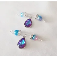 Mermaid Non Piercing Barbells - Fake Piercing Nipple Jewelry  - b-069
