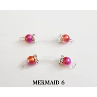 NEW COLORS - Mermaid Fake Barbells Clear Rhinestone Rondelles - Choose your favorite - Chains Option