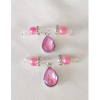 Mermaid Non Piercing Barbells - Fake Piercing Nipple Jewelry  - b-069