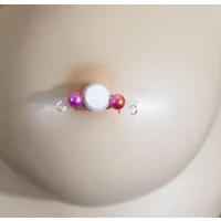Mermaid Fake Barbell  - NON PIERCING nipple jewelry - b-009