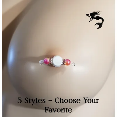 Five Styles to choose from - Mermaid Fake Barbells  - Chains Optional - b-098