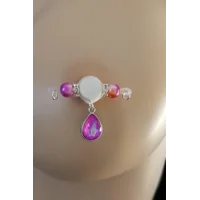 Mermaid Non Piercing Barbells - Fake Piercing Nipple Jewelry  - b-069
