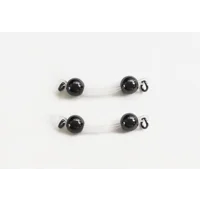 Hematite Round Beads - Non Piercing Nipple Rings - b-031