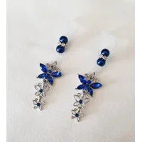 Royal Blue BUTTERFLY Nipple Noose - Non Piercing Nipple Jewelry - Fake Nipple Ring - Adjustable - b-