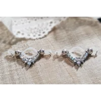 Choose your favorite...  AB, Pink or Red - PAIR Fake Barbell - Non Piercing Nipple Jewelry - Fake Ni