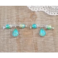 Mermaid Non Piercing Barbells - Fake Piercing Nipple Jewelry  - b-069