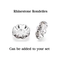 Triple Cable Chain Fake Barbell Style- Choose your bead size - Fake Nipple Rings- non piercing- b-03