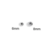 Stainless Beads - Filigree Floral -  non piercing nipple jewelry - b-005