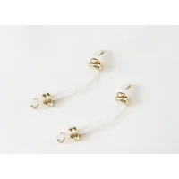 Pair of 18k gold plated Fake Barbells - Non Piercing Nipple Jewelry - b-099 gold