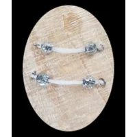 Fake Barbell Piercing  NON PIERCING nipple Rings 8mm beads b-093