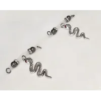 Snake Barbell Style Fake Nipple Piercing - Non Piercing Jewelry