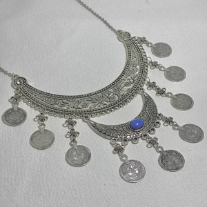 Double Layered Necklace with Colour