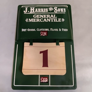 Metal 365 Day Advertising Calendar J Harris and Sons Gener..