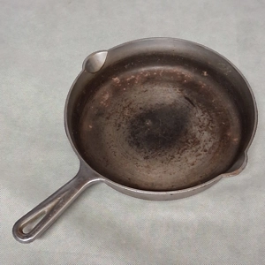 Mi-Pet Western Foundry Co #8 Cast Iron Skillet Chome Plated Keeps Foods Tasty