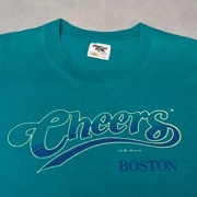 1990's Cheers Boston T-Shirt Men's XL Green Tennessee River Gold Single Stitch