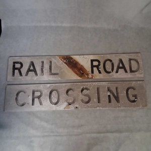 Railroad Crossing Crossbuck Sign Aluminum Double-Faced Ref..