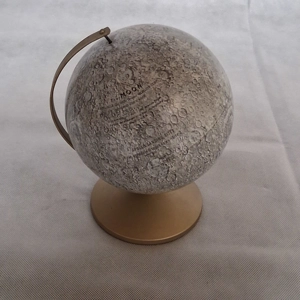 Vintage Replogle Metal Lunar Moon Globe Apollo Landing Sit..