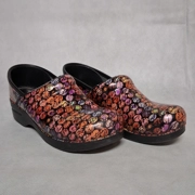 Dansko Viola Comfort Shoes 40 9.5 US Multi Colored Dots - Wear on Tongue