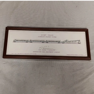 Georgetown Rail Equipment Co Dump Train Framed Patent Print