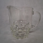 Hazel Atlas Thumbprint Reflections Pitcher Clear Glass 7