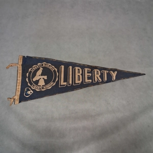 Vintage Liberty Missouri Blue Jays Felt Pennant Blue 27
