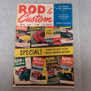 Rod & Custom Magazine April 1954 Special Anniversary Issue