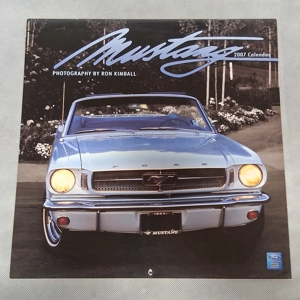 2007 Ford Mustang Wall Calendar Works for 2029 2035 2046