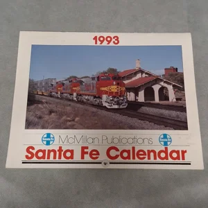 1993 Santa Fe Railroad Wall Calendar Works For 2027 2038 2049