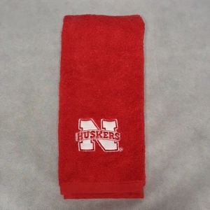 Nebraska Cornhuskers Embroidered Hand Towel Red 14.75