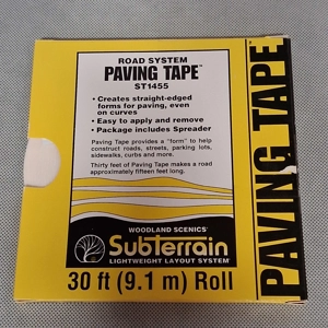 Woodland Scenics Road System Paving Tape N/HO Scale Train 1/4