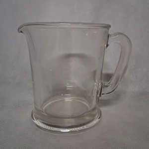 Hazel Atlas Clear Bar Restaurant Pitcher 42 oz Straight Sides 6.5