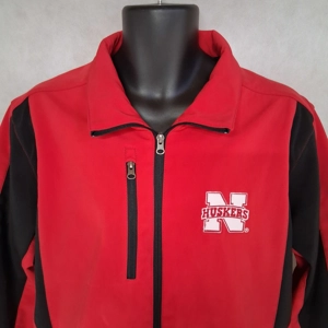 G III Apparel 58 Sports Nebraska Cornhuskers Jacket Men's Large Red Full Zip