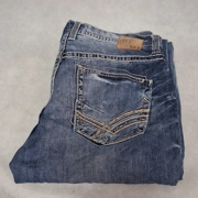 BKE Tyler Blue Jeans 38L 38x34 Medium Washed Straight Leg Relaxed Fit