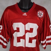 Adidas Nebraska Cornhuskers Football Jersey Mens XL Red #22