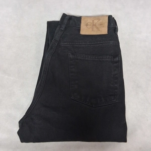 Calvin Klein Black Jeans 8 29x32 Dark Denim Tapered Leg