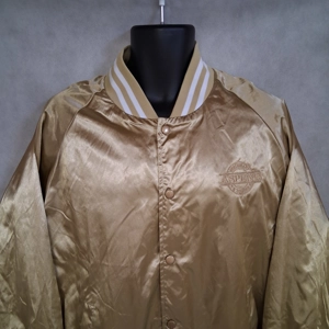 Augusta Gold Satin Jacket Large Aspen's Restaurant & Lounge Kansas City Mahomes
