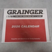 2026 Grainger Wall Calendar New Sealed Package