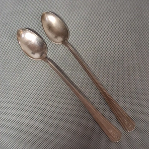 International Silver Avon 1940 Iced Tea Spoons 2 Silverplate 7 5/8