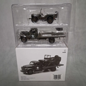 Diecast Military Vehicle Set 1941 Chevrolet Flatbed Willys Jeep 1:26 New In Box