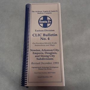 1993 Atchison Topeka Santa Fe Railway CLIC Bulletin No 4 Eastern Division