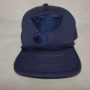 New Era St Louis Blues Snapback Mesh Trucker Hat Blue Adjustable