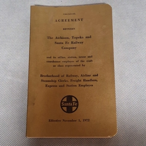 1972 Agreement Between Atchison Topeka Santa Fe Railway  and Employee Labor